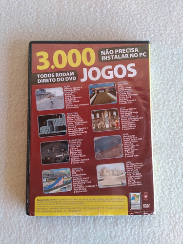 3000 Games Pc Dvd Jogos Originais ( Dvd 9gb)